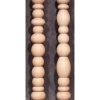 Gambe di legno per tavolo con due tipi di sfera come decorazione, senza parte superiore squadrata, TH258